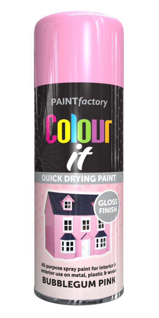 PAINT FACTORY Colour It Bubblegum Pink 400ml PAINT FACTORY Colour It Bubblegum Pink 400ml